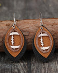 Imani Pu Leather Drop Earrings
