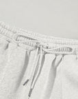 Solid Zip-Up Jacket and Drawstring Pants Set