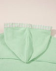 Emberly Patchwork Half Hooded Pullover