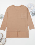 Abby Shoulder Knit Tunic PLUS Top