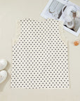 Plus Size Polka Dot Lace V-Neck Sleeveless Top