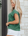 Birdie Textured Short Sleeve Sweater
