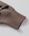 Leopard Asymmetric Drop Shoulder Sweater
