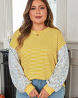 Evelyn Sleeve Patchwork Loose Top