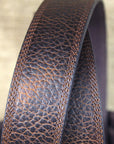 M&F Western Leather Belt Ariat Working Men Textured Triple Stitched Brown