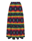 Baha Ranch Colores De Mexico Serape Maxi Prairie Skirt