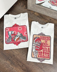 DP & Turquoise TEE or CREWNECK