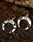 Alayah Crescent Shaped Dangle Earrings