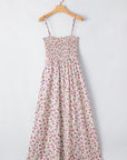 Ditsy Floral Smocked Sleeveless Maxi Dress