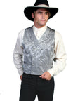 Floral Silk Double Breasted Vest - 535344