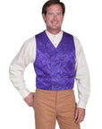Floral Silk Double Breasted Vest - 535344X