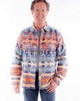 Aztec Pattern Shirt-jacket - 5364
