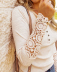 Denver Lace Hem Sleeve Top
