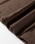 Solid Reverse Seam Crew Neck Long Sleeve Top