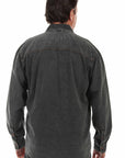 Long Sleeve Distressed Button Up - 5391