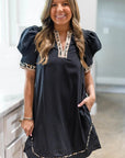 Ruth Sleeve Shift Mini Dress