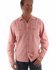 Pigment Slub Western Long Sleeve Shirt