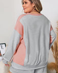 Lilliana Colorblock Pullover Casual PLUS Shorts
