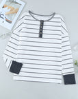 Simone Henley Waffle Knit Top