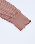 Elizabeth Crewneck Ribbed top Long Sleeve Top