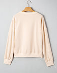 Flower Patchwork Raw Edge Drop Shoulder Top