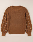 Evelyn Beaded Drop Shoulder Sweater
