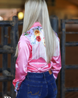 CHARLOTTE FRINGE SATIN PERFORMANCE RODEO SHIRT