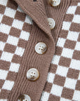 Mckinley Trim Checkerboard Knit Sweater