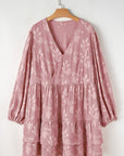 Miracle Surplice Tiered Ruffled PLUS Dress