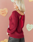 Rosalina Backless Drop Shoulder Sweater