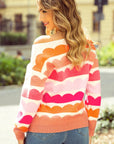 Sarah Wave Striped Sweater