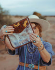 The Sunflower Fields Clear Bag, a Haute Southern Hyde by Beth Marie Exclusive