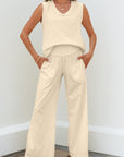 Kassidy Solid Color Tank Top Set