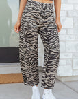 Hunter Printed Wide Leg Jeans