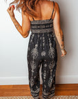 Boho Spaghetti Straps Elastic Waist Jumpsuit
