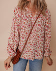 Carter Notched Puff Sleeve Blouse