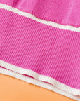 Hadlee Color Contrast Side Cardigan