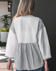 Zahra Bracelet Sleeve Babydoll Blouse