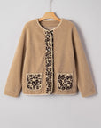 Renaona Print accent Plush Jacket