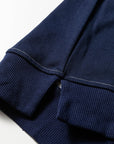 Blue Stripe Contrast Stitched Detail Color Block Patchwork Plus Size Sweatshirt