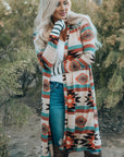 Paris Open Front Long Cardigan