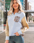 Aleia Chest Cuffed Sleeve Shirt
