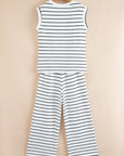 Stripe Top and Pants Set