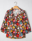 Amara Puff Sleeve Tied Blouse