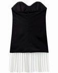 Strapless Velvet Dress