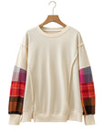 Anika Seam Patchwork top Long Sleeve Top