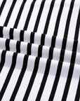 Stripe Collared Pocketed Long Sleeve T-Shirt Dress