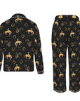 Baha Ranch All Cowboy Western Satin Long Pajamas