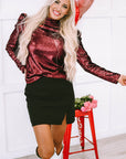 Amara Mock Bubble Sleeve Top