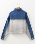 Kikki Detail Distress Denim Jacket